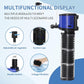 TARARIUM Aquarium Filter 400GPH for 55-75 Gallon Fish Tank, Biochemical Quiet Submersible Internal Powerful Pump Air Supply, Wave Maker 4 in 1, Small Ponds, Saltwater & Freshwater Crystal Clear