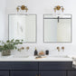 28x28 Inch Black Bathroom Mirror for Wall, Aluminum Frame Rectangle Rectangular Vanity Mirror, Modern Large for Bedroom, Living Room, Horizontal or Vertical