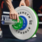 Premium Color-Coded Rubber Bumper Plates Set - 2 Inch Olympic Weight Plates for Home Gym Cross and Strength Training