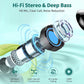 Wireless Earbuds, 2025 Bluetooth 5.4 Headphones Sport, Bluetooth Earbuds with ENC Noise Canceling Mic, 50H Stereo Wireless Headphones IP7 Waterproof with Earhooks, Dual LED Display for Workout/Running