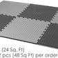 Xspec 1" Extra Thick 48 sq ft Reversible EVA Gym Foam Floor Mat Tiles (24" x 24"), Steel Pattern, 12 pcs, Black & Grey