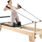 VEVOR Pilates Reformer Machine, Pilates Workout Equipment for Home Gym Studio Use, Pilates Bed with Dual Resistance- Spring & Cord, Reformer Set, Up to 400 LBS