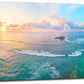 XXMWallArt FC3962 Tropical Beach Wall Art Blue Sea Sunset Natural Scenery Picture Print On Canvas Seascape Canvas Print Artwork for Living Room Bedroom Kitchen Home and Office Wall Decor