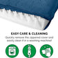 Furhaven Orthopedic Dog Bed for Large Dogs w/ Removable Bolsters & Washable Cover, For Dogs Up to 95 lbs - Quilted Sofa - Navy (Blue), Jumbo/XL