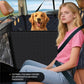 Back Seat Extender for Dog, Waterproof Dog Car Seat Cover for Back Seat, Hard Bottom Car Seat Cover, Large-Space Hammock for Car Truck SUV, Pet Seat Cover Holds 450lbs(Black)