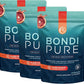 Bondi Pure - Daily Health & Detox Drink - Promote Gut Health & Energy Support During a Cleanse or Intermittent Fasting - Plant-Based Fibers, Alkalizing Super Greens - Blood Orange (3-Pack)