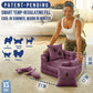 Luxury Dog Bed Chesterfield – Handcrafted Velvet Throne for Dogs | Joint Support, Calming & Temp-Regulating Comfort | Durable 5+ Years, Anti-Claw, Washable 100+ Times – XS, Purple