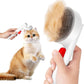 Cat Brush for Shedding with One-Click Button, Pet Comb for Indoor Cats, Suitable for Long or Short Haired Cats, Small and Medium Dogs, Grooming for Puppy Kitten Massage Removes Loose Fur