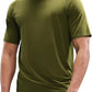 MIER Men's Dry Fit Workout T-Shirts Athletic Running Tee Short Sleeve Crew Neck Gym Tops, Polyester, Moisture Wicking