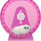 Hamster Wheel,Silent Wheel,Super Silent Hamster Exercise Wheels,Silent Hamster Wheel,Adjustable Stand Hamsters Exercise Wheels,Quiet Rat Wheel (Φ 5.5 inch, Pink)