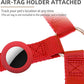 PUPTECK No Pull Dog Harness Soft Adjustable Basic Nylon Step in Puppy Vest Outdoor Walking with ID Tag and A-ir Tag Case, Red, L