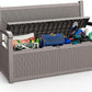 80 Gallon Storage Bench Deck Box, Waterproof and Lockable Outdoor Storage Furniture for Patio, Garden, and Porch – Perfect for Storing Garden Tools and Cushions (Gray)