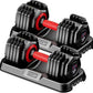 Adjustable Dumbbell Set 25/55/90LBS,10 in 1 Free Weights Dumbbell with Anti-Slip Texture Handle,1 Sec Speed Adjustment Men/Women Gym and Home Strength Training Equipment.