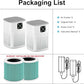 2 Pack Air Purifiers for Home Bedroom up to 650ft², Honeyuan H13 HEPA Air purifier with 360°Air Intake, 3 Fan Speeds, White