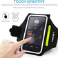 Cell Phone Running Armband with Zipper Pocket Armband Case Running Holder for iPhone 16 Pro Max/15/14 Pro Max/13/12 /11 Pro Max/XS/XR,Galaxy S20 S10,Sweatproof Arm Band with Card/Key Bag