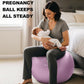 Trideer Pregnancy Birthing Ball - 1.7mm Extra Thick Yoga Ball for Maternity, Labor, Exercise, Physio, Recovery - Guide & Baby Memory Book Included - 440LB Anti-Burst & Non-Slip Stability