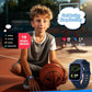 Smart Watch for Kids No Phone Needed, Tempered Glass Fitness Tracker Boy Teens with 19 Sport Modes, Pedometer, Sleep Monitor, Kids Watch Birthday Gifts Toy Gift for Girls Boys 6-16 (Blue)