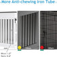 48'' Dog Crate Furniture with Divider&Storage Drawers, Wooden Double Dog Kennel Furniture End Table with Sliding Barn Doors, White Double Dog Crate TV Stand