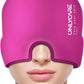 ONLYCARE Migraine Relief Cap, Upgraded Odorless Migraine Ice Head Wrap, Headache Relief Hat for Migraine, Hot Pink