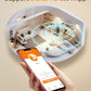 Automatic Cat Feeder 2 Cats - 5G WiFi Pet Feeder with APP Control, 6L Dry Food Dog Feeder with Blockage Alarms, 1-10 Meals Per Day