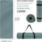 Yoga Mat Non Slip Anti-tear,extra thick-2/5 inch（10MM）High Resiliency Professional POE Yoga Mats for Women Men Kids,72"x24"inch,Workout, Yoga, Pilates and Floor Exercise, with Carrier Strap