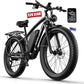 Ebike for Adults Electric, 52V 19.2Ah/32Ah, Peak 2000W/2500W E-Bike, 36/40MPH, 70 Miles/100Miles Long Range, Hydraulic Disc Brake, Off Road Snow Mountain E-Bike, 24"/26" Fat Tire Fast Electric Bicycle