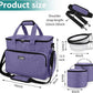 BAGLHER Dog Travel Bag, Airline Approved Pet Tote Organizer with Multi-Function Pockets, 2 X Food Storage Containers and 2 X Collapsible Dog Bowls, Perfect Weekend Pet Travel Set for Dog, Cat Purple