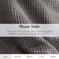 Salt Earth GOTS Certified 100% Organic Cotton Throw Blanket, 55" X 60" Waffle Blankets & Throws for Bed, Throw Blanket for Couch, Modern & Cozy Blanket, All Season,Comfy & Soft Blanket(Charcoal Grey)