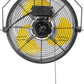 HiCFM 2500 CFM 12 Inch Industrial Wall Mount Fan, 3-Speeds High Velocity Wall fan with IP44 Enclosure Motor for Barn, Garage, Warehouse, Greenhouse and Commercial Use
