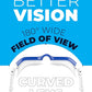 AqtivAqua Swimming Goggles, DX Wide View Swim Goggles for Adult Men Women, Anti Fog No Leaking