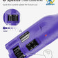 Casfuy Dog Nail Grinder Quiet - (45db) 6-Speed Pet Nail Grinder with 2 LED Lights for Large Medium Small Puppy Dogs/Cats, Professional 3 Ports Rechargeable Electric Dog Nail Trimmer with Dust Cap