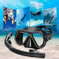 Greatever Dry Snorkel Set,Panoramic Wide View,Anti-Fog Scuba Diving Mask,Professional Snorkeling Gear