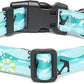 Mercano Adjustable Dog Collar - Special Design Patterns, Soft Nylon Comfortable Durable Pet Collar for Small Medium Large Dogs (S, Sail)