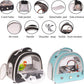 Portable Parrot Travel Cage Carrier with Small Swing Toy&Cage Colorful Toys Set Small Bird Parakeet Bag with Standing Perch Bird Carry Transport Bag (Green, Carreir/Swing)