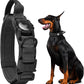 Tactical AirTag Dog Collar - Heavy Duty, Adjustable GPS Collar Compatible with Apple AirTag, with Holder & Control Handle for Medium/Large Dogs [ Black, XL ]
