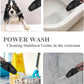 High Pressure Shower head with Handheld 7 Modes, Built-in Power Wash to Clear Tub. Tile & Pets, 5” High Flow Hand Held Hydro Rain Showerhead with Stainless Steel Hose and Adjustable Bracket-Matt Black