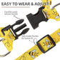 PUPTECK No Pull Dog Harness Soft Adjustable Basic Nylon Step in Puppy Vest Outdoor Walking with ID Tag, Yellow Bee, S