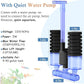 FEDOUR Aquarium Sponge Filter with Water Pump, Quiet Electric Biochemical Filter, with 4pcs Filter Sponge and Ceramic Balls, for up to 40Gallon Fish Tank, Turtle Tank, Shrimp Tank