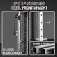 Mikolo Smith Machine, 2200lbs Squat Rack with LAT-Pull Down System & Cable Crossover Machine, Training Equipment with Leg Hold-Down Attachment