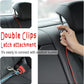 Dog Seat Belt Harness for Car,2pcs Dog Seatbelt of Coated Wire Leash Safety Restraint,No Chew Tether Cable Vehicle Dogs Accessories,Double Clips & Latch (2 Pack Black, 32 inch/80 CM)
