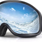 Freela Ski Goggles OTG Men Women, Over Glasses Snow Snowboard Sports Goggles for Adult Youth 100% UV400 Protection Anti Fog
