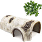 Reptile Hide Caves Simulation Tree Hideout Snake Hide Leopard Gecko Terrarium Plastic Plant Leaves Ornament Habitat Shelter Decor for Lizard Hermit Crab Spider Frog Amphibians Medium Size