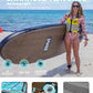 BM Paddle Board Inflatable Stand Up Paddle Board, SUP Paddleboard for Adult, Premium Accessories | Non-Slip EVA Deck & Foam Handles, Camera Mount, Double Action Pump, 85L Travel Backpack
