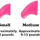 40 Pack Soft Nail Caps for Cat Claws HOT Pink Small