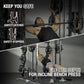 Mikolo Smith Machine, 2200lbs Squat Rack with LAT-Pull Down System & Cable Crossover Machine, Training Equipment with Leg Hold-Down Attachment