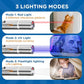 Cat Pointer Toy 2 Pack, Red LED Light Pointer Cat Toys for Indoor, USB Rechargeable 3 Light Colors Interactive Pet Toys, Chaser Training Interactive Toy