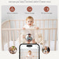 PARIS RHÔNE Video Baby Monitor, 2K UHD WiFi Camera, Night Vision, 5” Smart Baby Monitor with App Control, Motion and Cry Detection, AI Tracking, Three-Way Audio, RGB Night Light, Lullabies