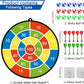Dart Board for Kids, Darts Set Double-Sided Dart Board with Sticky Balls and Darts, Indoor Outdoor Sport Fun Party Play Parent-Child Activity Game Toys, Gifts for Boys and Girls Aged 3 to 12 Years