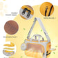 Small Dog Sling Carrier, Front Facing Dog Carrier Sling, Hands Free Pet Carriers Bag with Padded Adjustable Strap and Poop Dispenser Machine Washable for Small Dogs Cats Travel Outdoor-Grey
