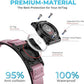 2025 Upgrade Airtag Dog Collar, Reflective Dog Collar with Airtag Holder, IP68 Waterproof| Metal Buckle| Ultra-Durable| Comfortable Padded, GPS Dog Collars for Medium Large Dogs (Pink,M)